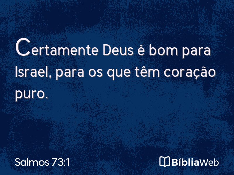 Salmos 73:1 em imagem para compartilhar