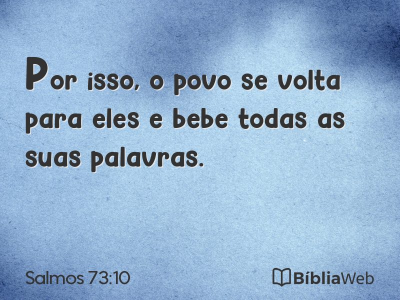 Salmos 73:10 em imagem para compartilhar