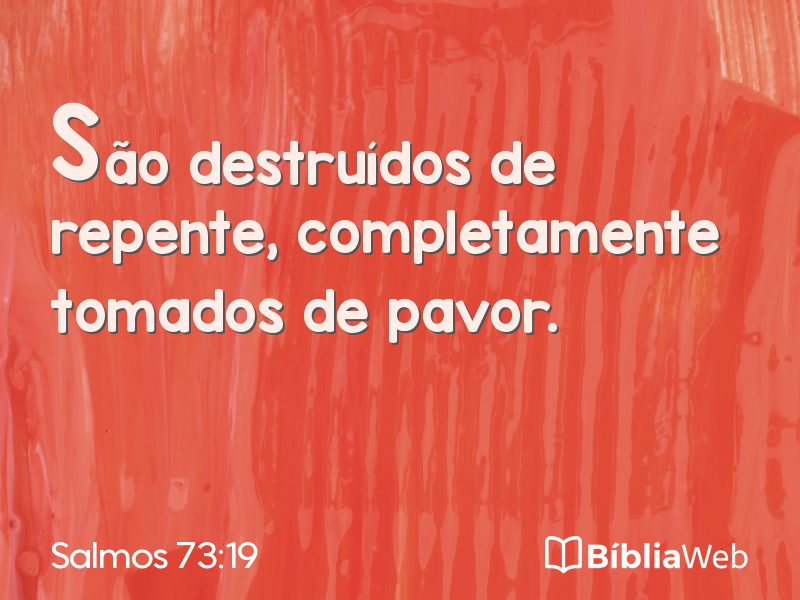 Salmos 73:19 em imagem para compartilhar