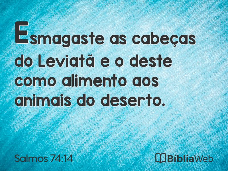 Salmos 74:14 em imagem para compartilhar