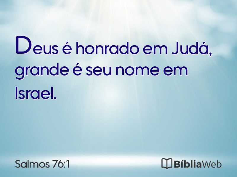 Salmos 76:1 em imagem para compartilhar