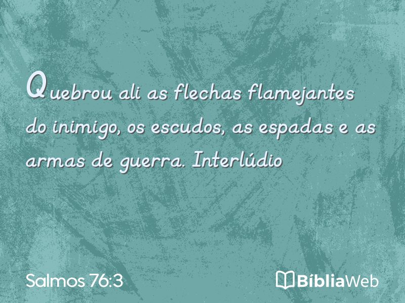 Salmos 76:3 em imagem para compartilhar