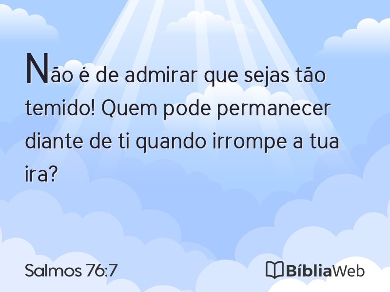 Salmos 76:7 em imagem para compartilhar