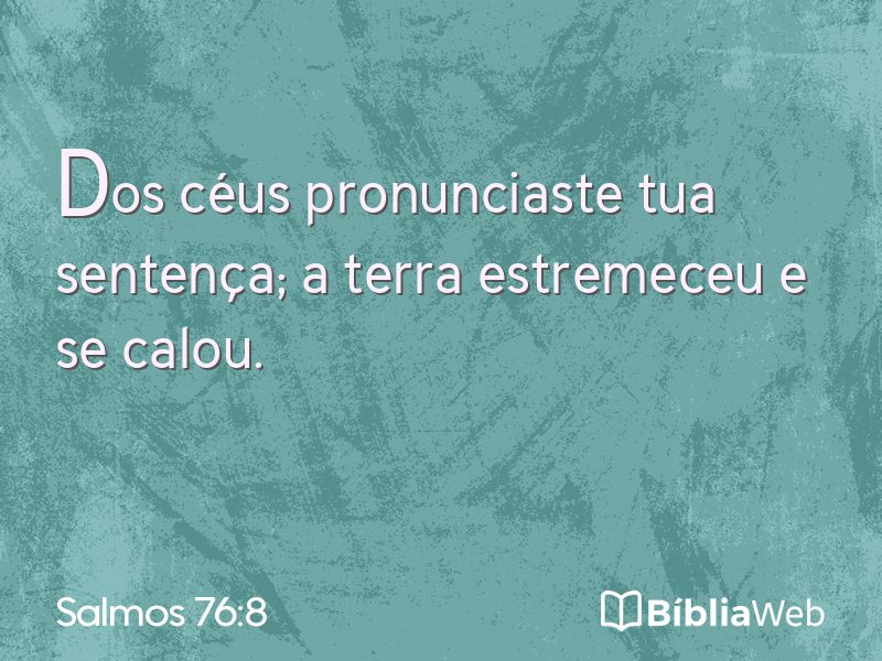 Salmos 76:8 em imagem para compartilhar