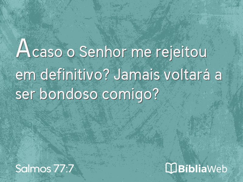 Salmos 77:7 em imagem para compartilhar