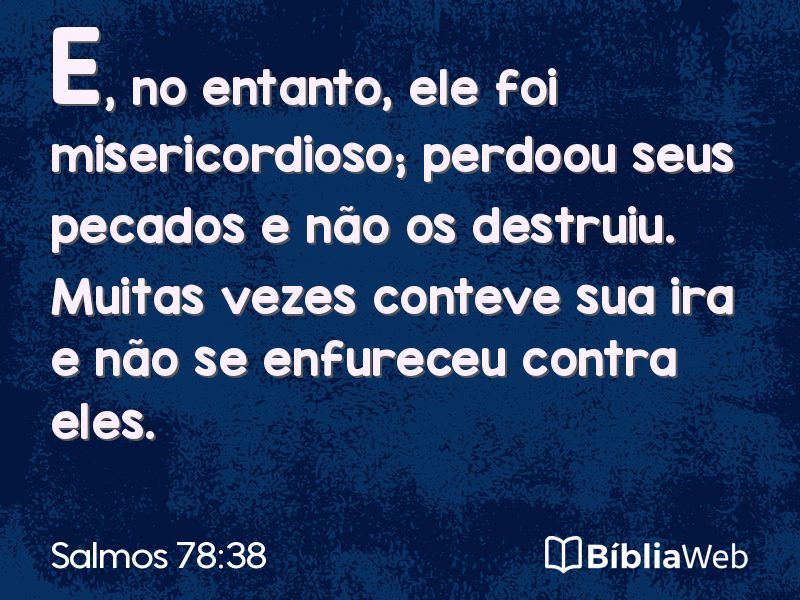 Salmos 78:38 em imagem para compartilhar