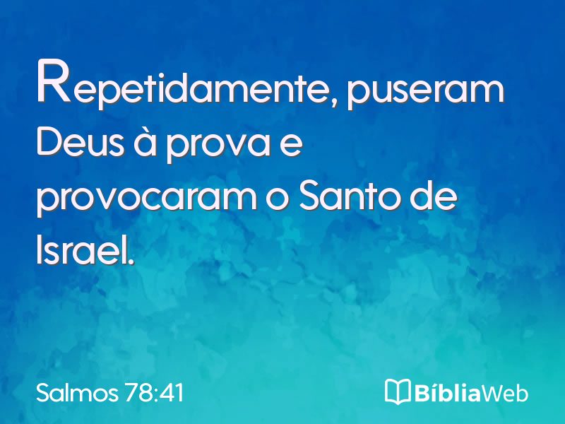 Salmos 78:41 em imagem para compartilhar