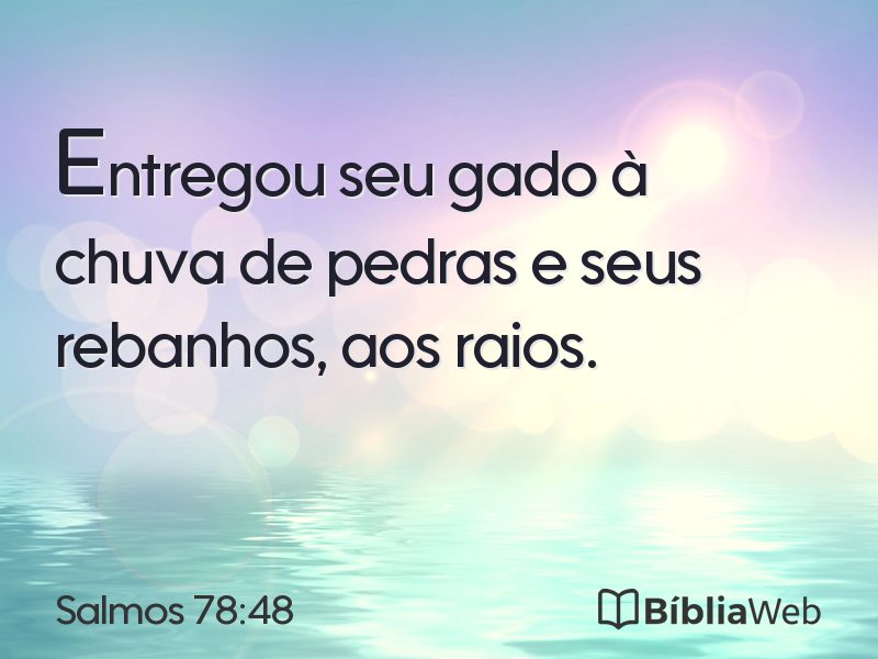 Salmos 78:48 em imagem para compartilhar