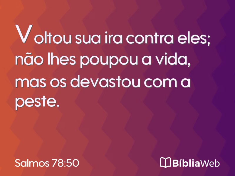 Salmos 78:50 em imagem para compartilhar