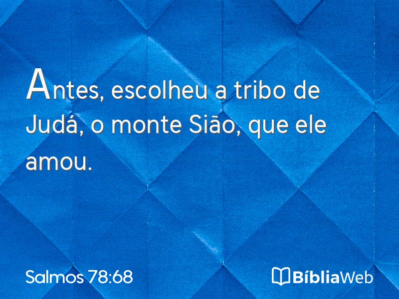 Salmos 78:68 em imagem para compartilhar