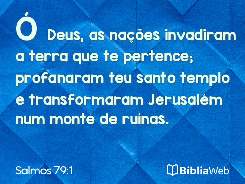 Salmos 79:1 em imagem para compartilhar