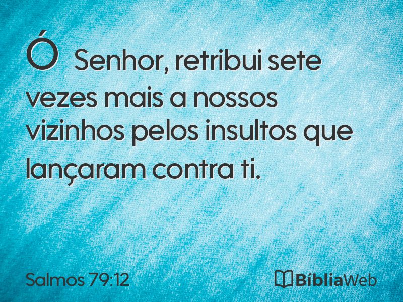 Salmos 79:12 em imagem para compartilhar