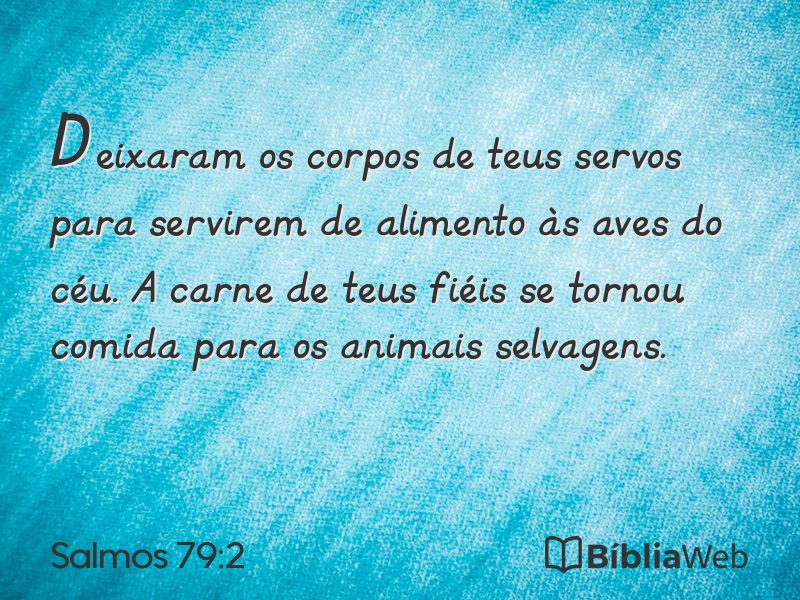 Salmos 79:2 em imagem para compartilhar