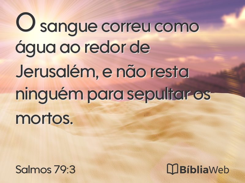 Salmos 79:3 em imagem para compartilhar