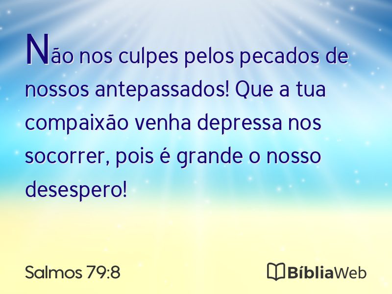 Salmos 79:8 em imagem para compartilhar