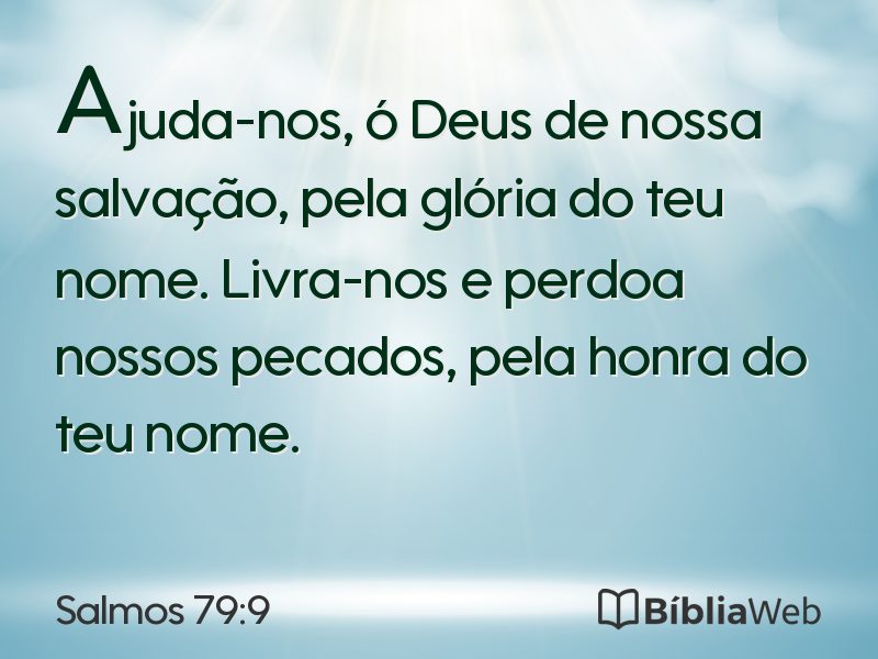 Salmos 79:9 em imagem para compartilhar