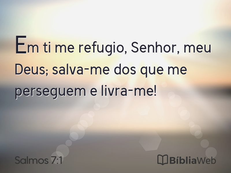 Salmos 7:1 em imagem para compartilhar