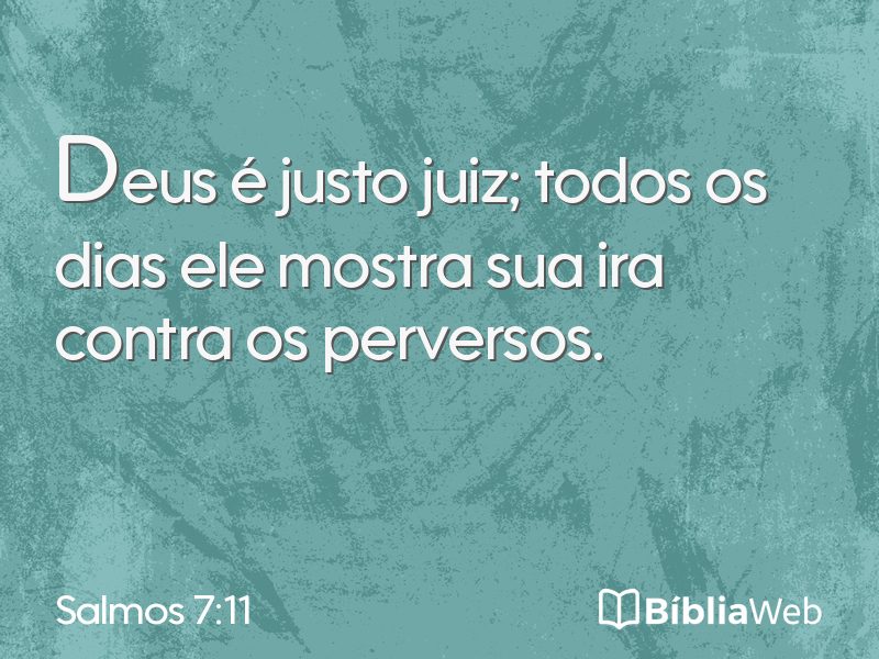 Salmos 7:11 em imagem para compartilhar