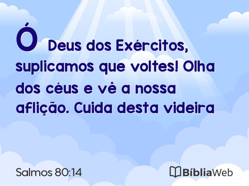 Salmos 80:14 em imagem para compartilhar