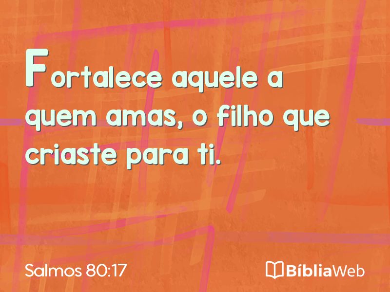 Salmos 80:17 em imagem para compartilhar