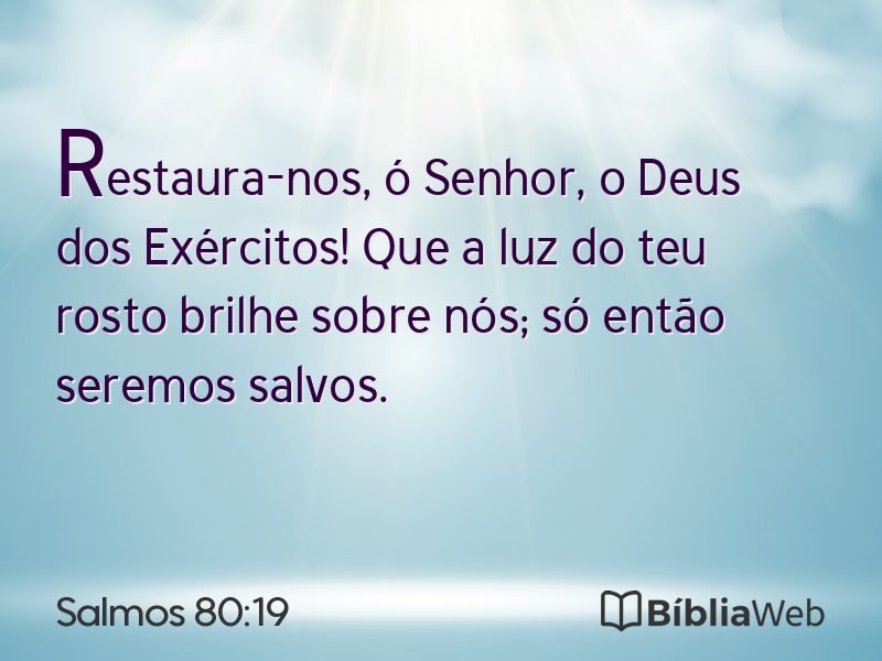 Salmos 80:19 em imagem para compartilhar