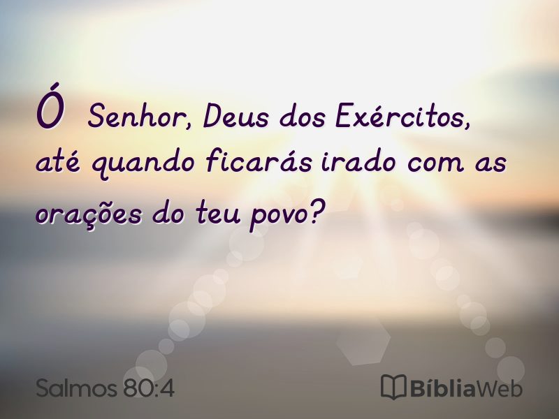 Salmos 80:4 em imagem para compartilhar