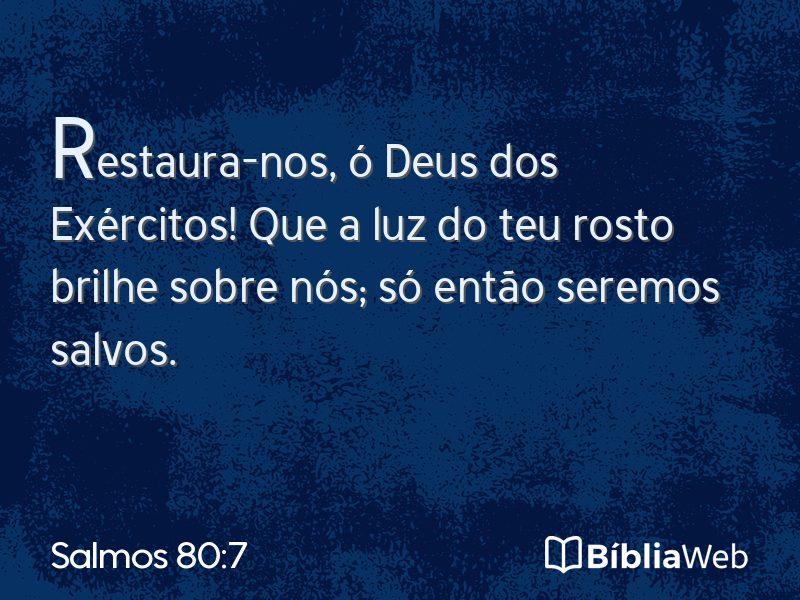 Salmos 80:7 em imagem para compartilhar