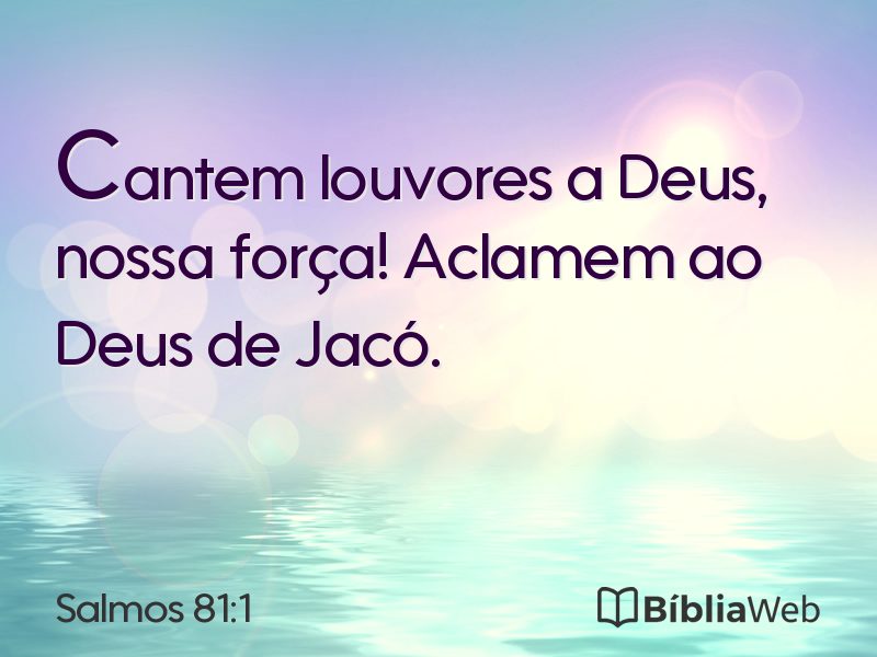 Salmos 81:1 em imagem para compartilhar