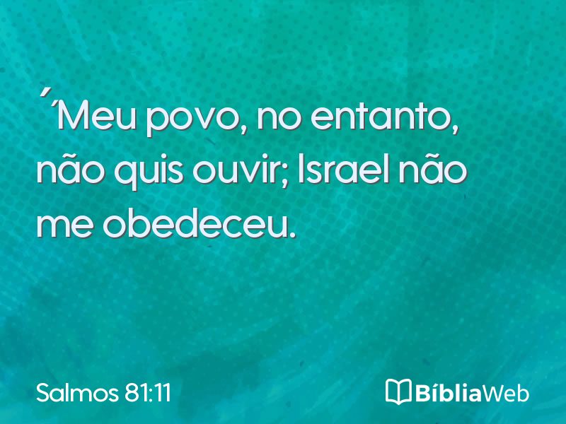 Salmos 81:11 em imagem para compartilhar