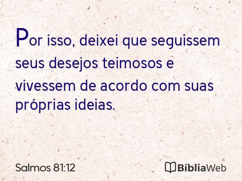 Salmos 81:12 em imagem para compartilhar