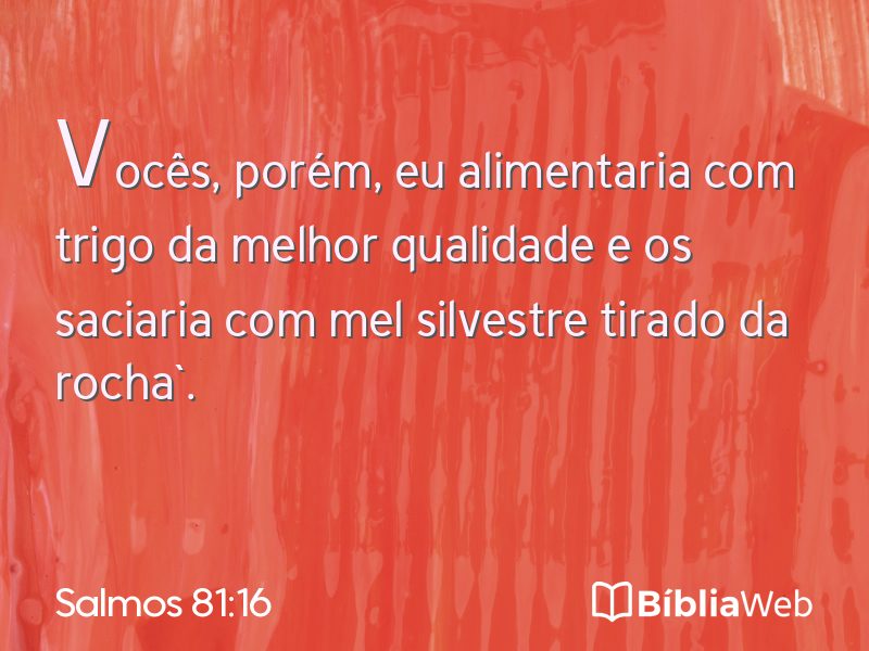 Salmos 81:16 em imagem para compartilhar