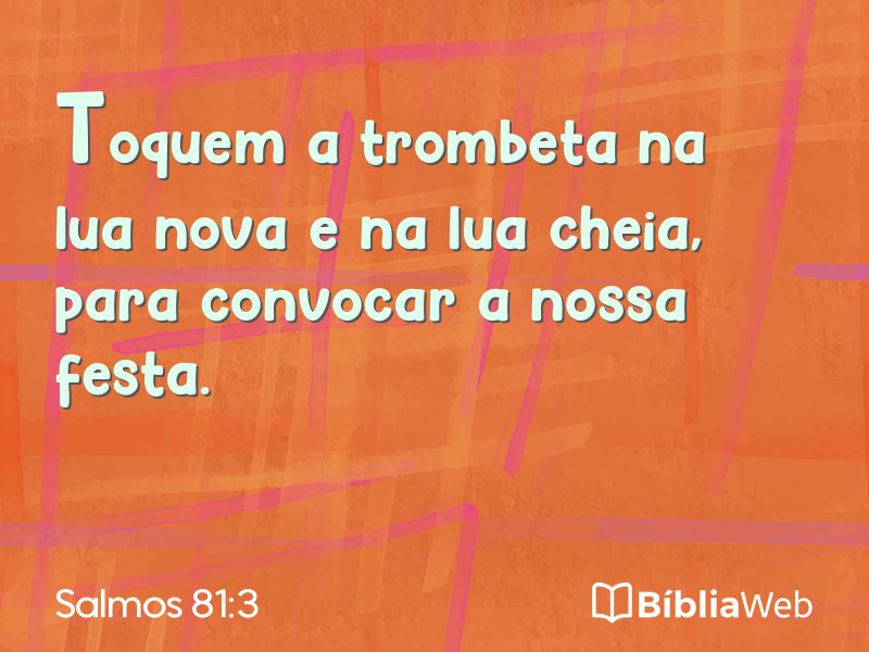 Salmos 81:3 em imagem para compartilhar