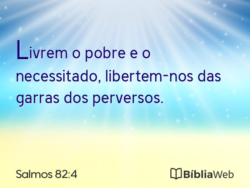 Salmos 82:4 em imagem para compartilhar