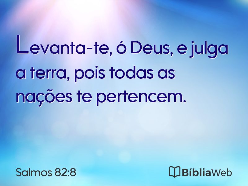Salmos 82:8 em imagem para compartilhar