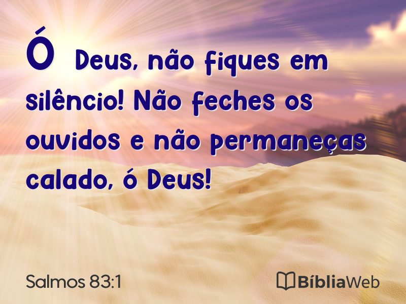 Salmos 83:1 em imagem para compartilhar