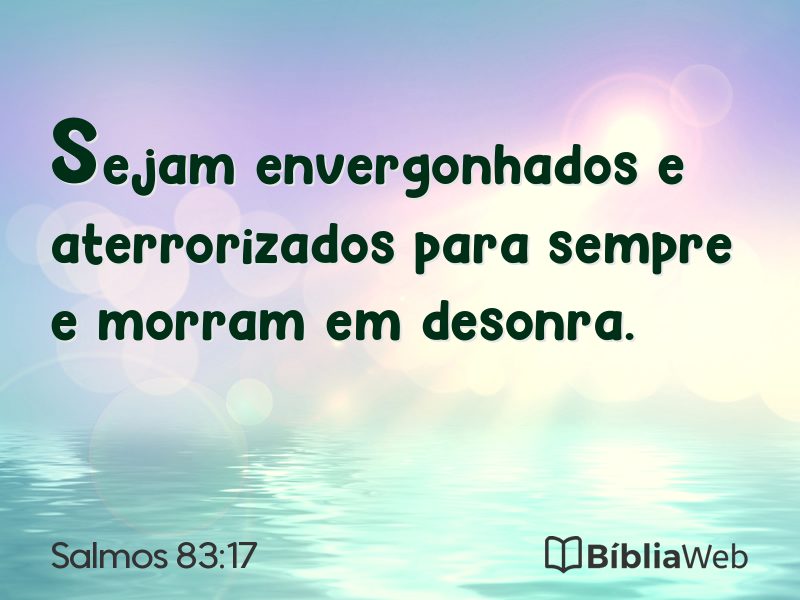 Salmos 83:17 em imagem para compartilhar