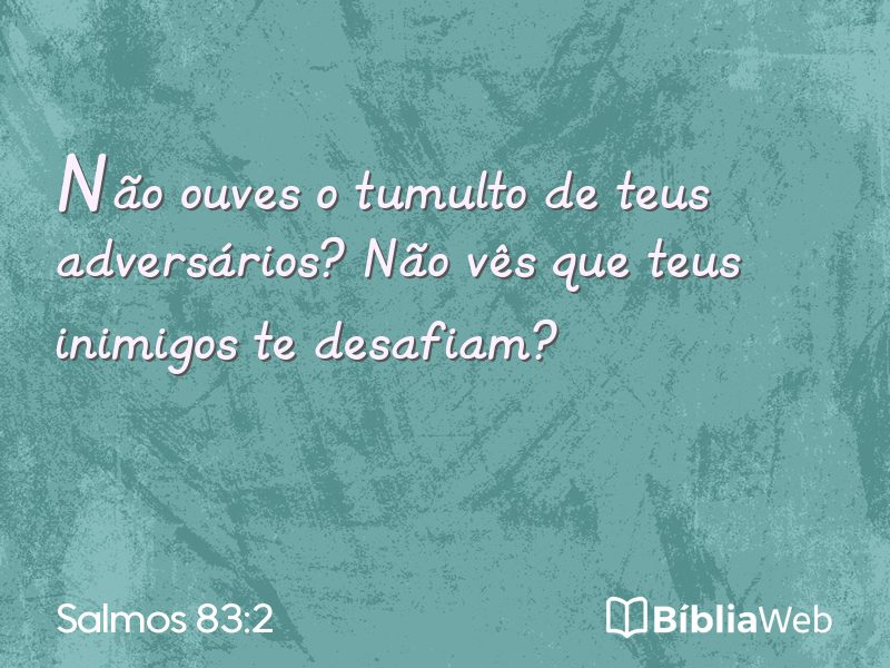 Salmos 83:2 em imagem para compartilhar