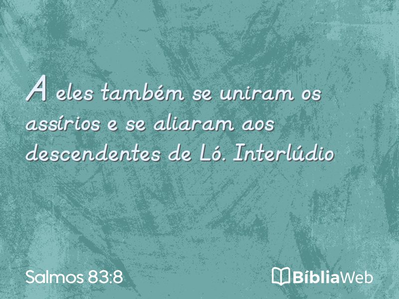 Salmos 83:8 em imagem para compartilhar