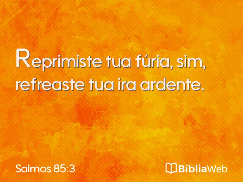 Salmos 85:3 em imagem para compartilhar