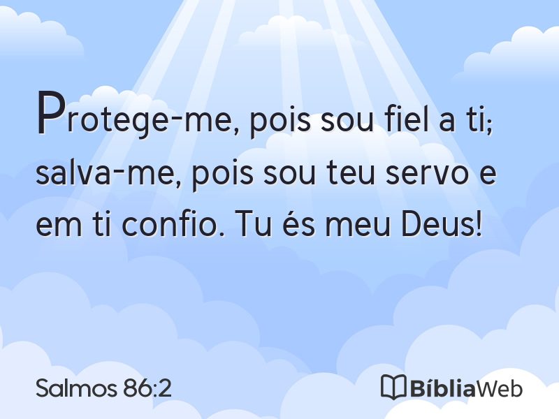 Salmos 86:2 em imagem para compartilhar
