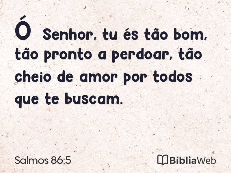 Salmos 86:5 em imagem para compartilhar