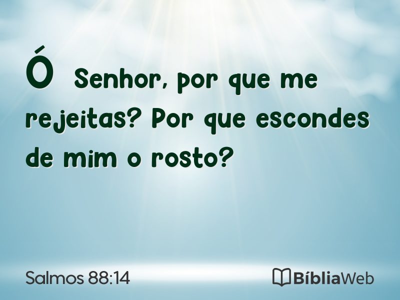 Salmos 88:14 em imagem para compartilhar