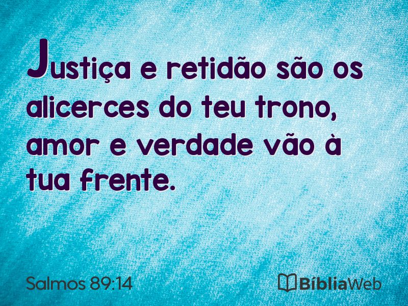 Salmos 89:14 em imagem para compartilhar