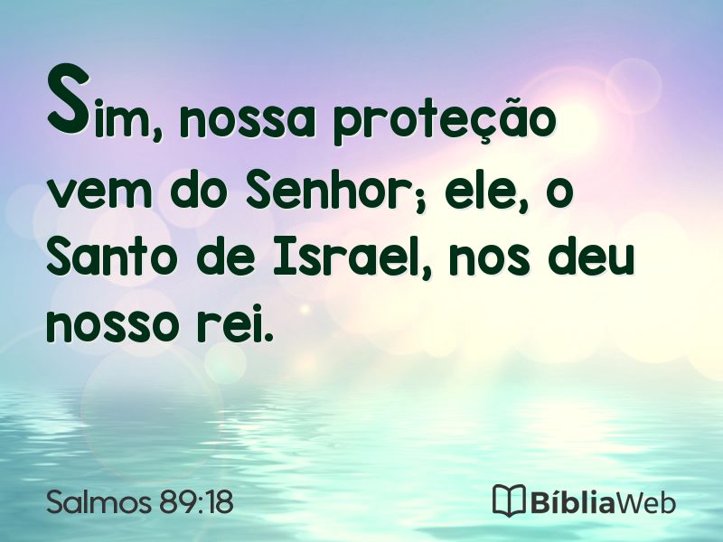 Salmos 89:18 em imagem para compartilhar