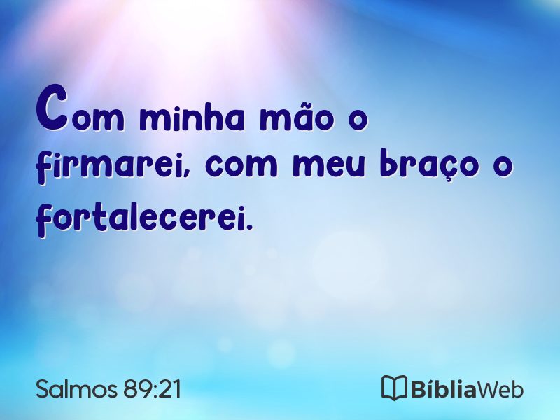Salmos 89:21 em imagem para compartilhar