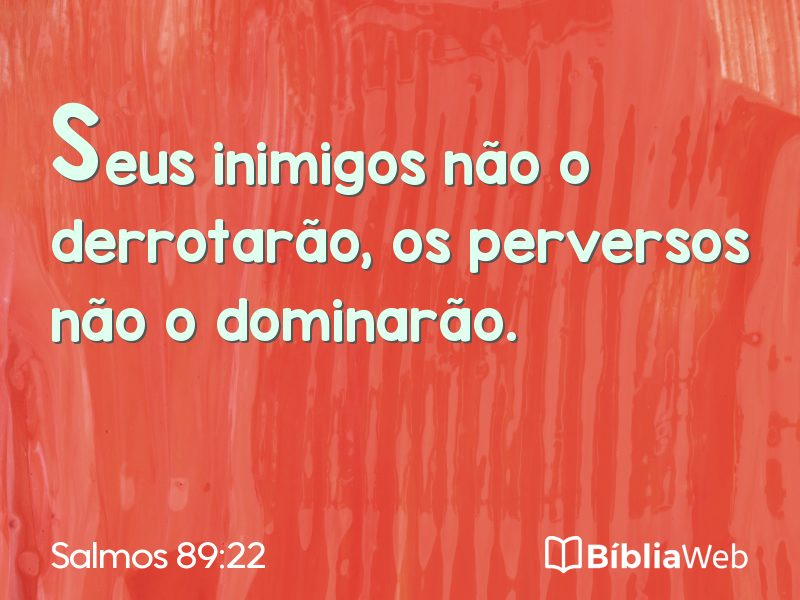 Salmos 89:22 em imagem para compartilhar