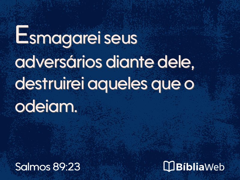 Salmos 89:23 em imagem para compartilhar