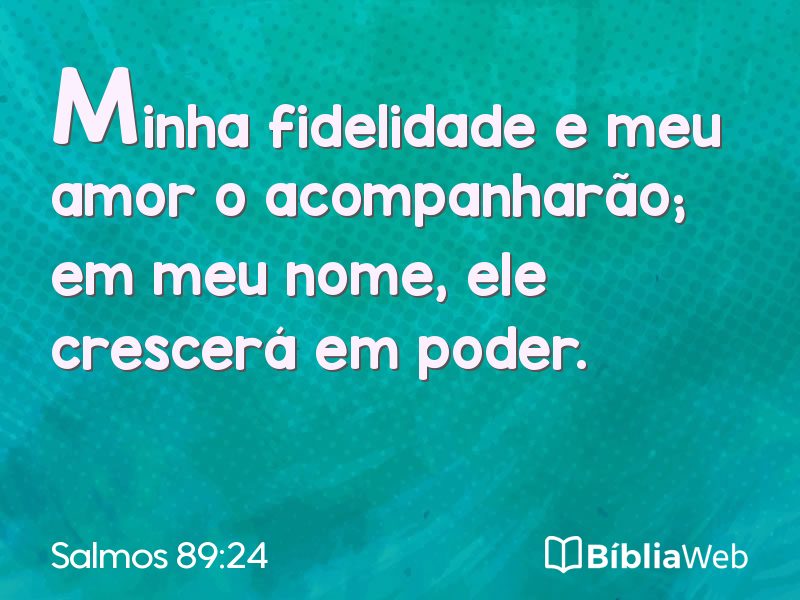 Salmos 89:24 em imagem para compartilhar
