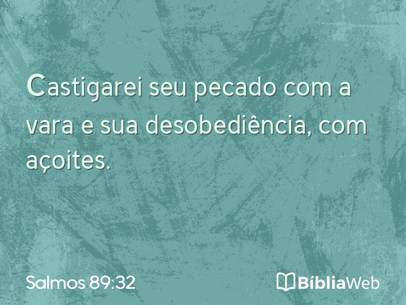 Salmos 89:32 em imagem para compartilhar
