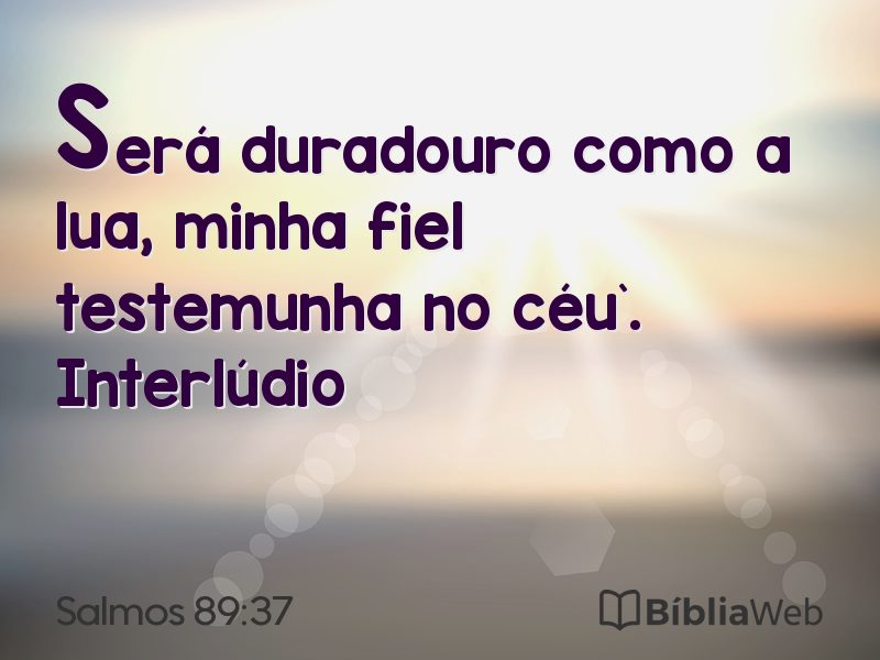 Salmos 89:37 em imagem para compartilhar